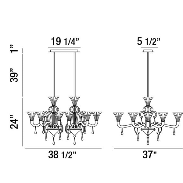 Eurofase Gloria Chandelier