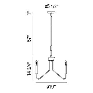 Eurofase Rado Chandelier