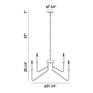 Eurofase Rado Chandelier