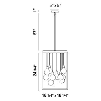 Eurofase Zarina Chandelier Chandelier Eurofase   