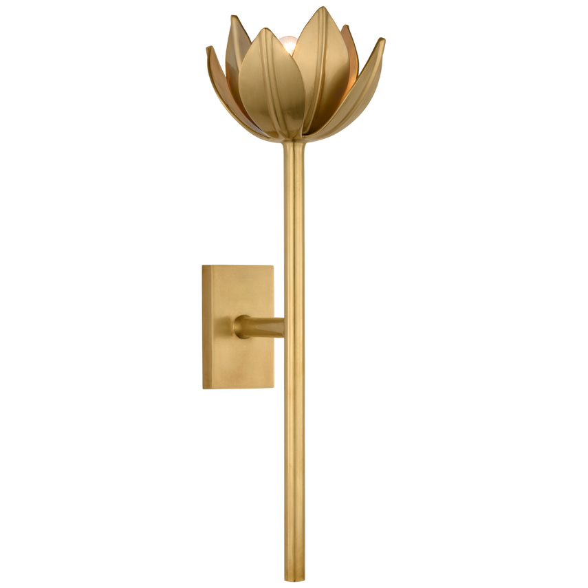 Visual Comfort & Co. Alberto Medium Sconce Wall Lights Visual Comfort & Co. Antique Gold Leaf  