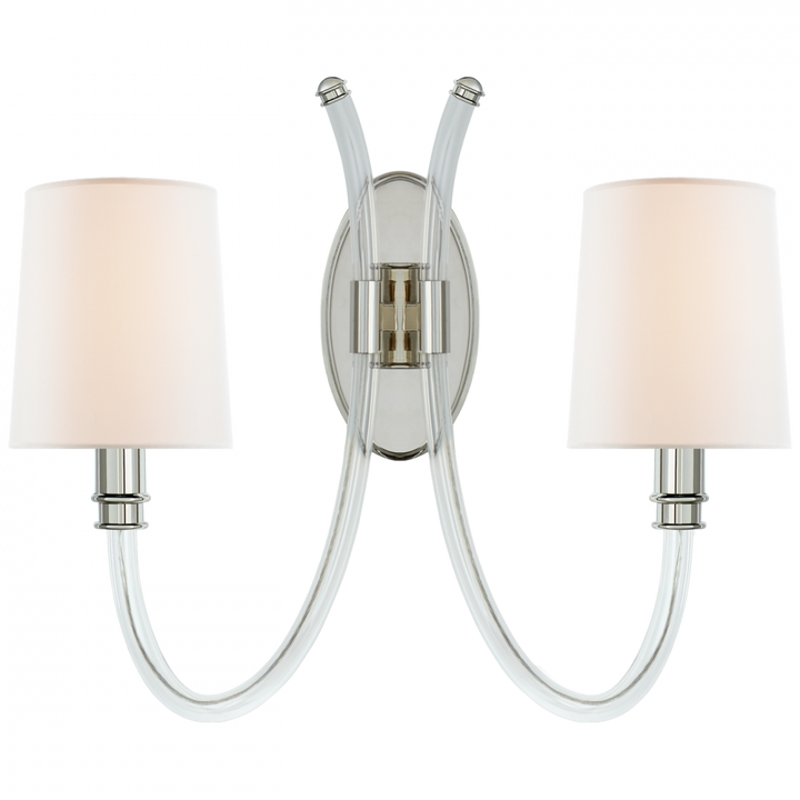 Visual Comfort & Co. Clarice Double Sconce Wall Sconces Visual Comfort & Co.   