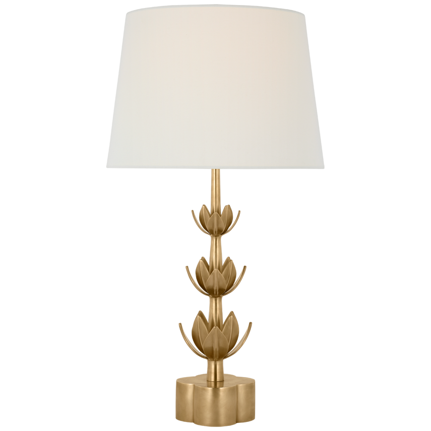 Visual Comfort & Co. Alberto Large Triple Table Lamp Table Lamps Visual Comfort & Co. Antique Gold Leaf  