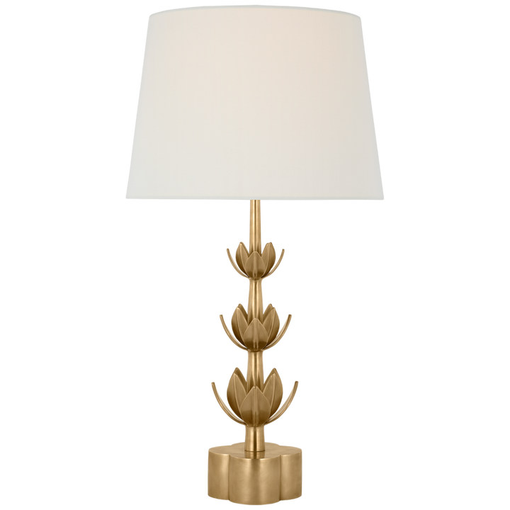 Visual Comfort & Co. Alberto Large Triple Table Lamp Table Lamps Visual Comfort & Co. Antique Gold Leaf  