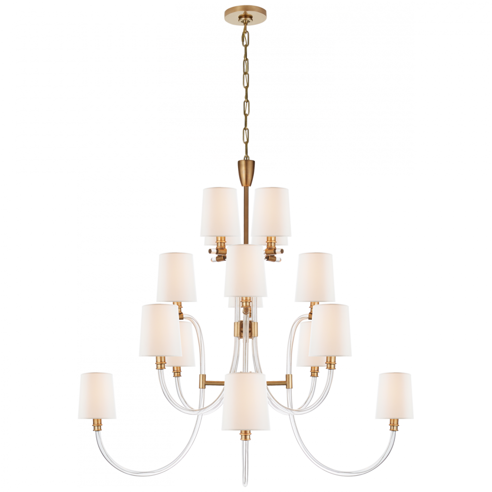 Visual Comfort & Co. Clarice Large Chandelier Ceiling Lights Visual Comfort & Co.   