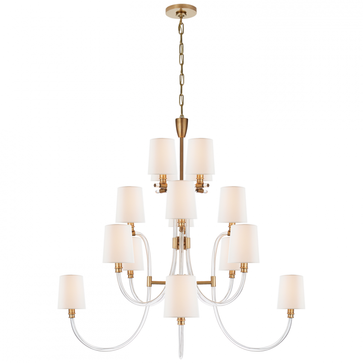 Visual Comfort & Co. Clarice Large Chandelier Chandeliers Visual Comfort & Co.   