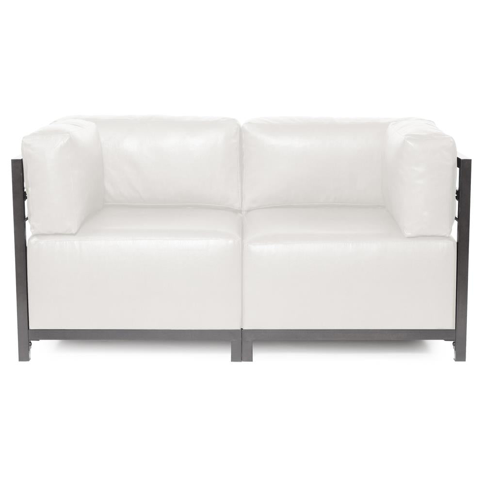 Howard Elliott Collection Axis 2pc Sectional Avanti White Titanium Frame  Howard Elliott Collection   