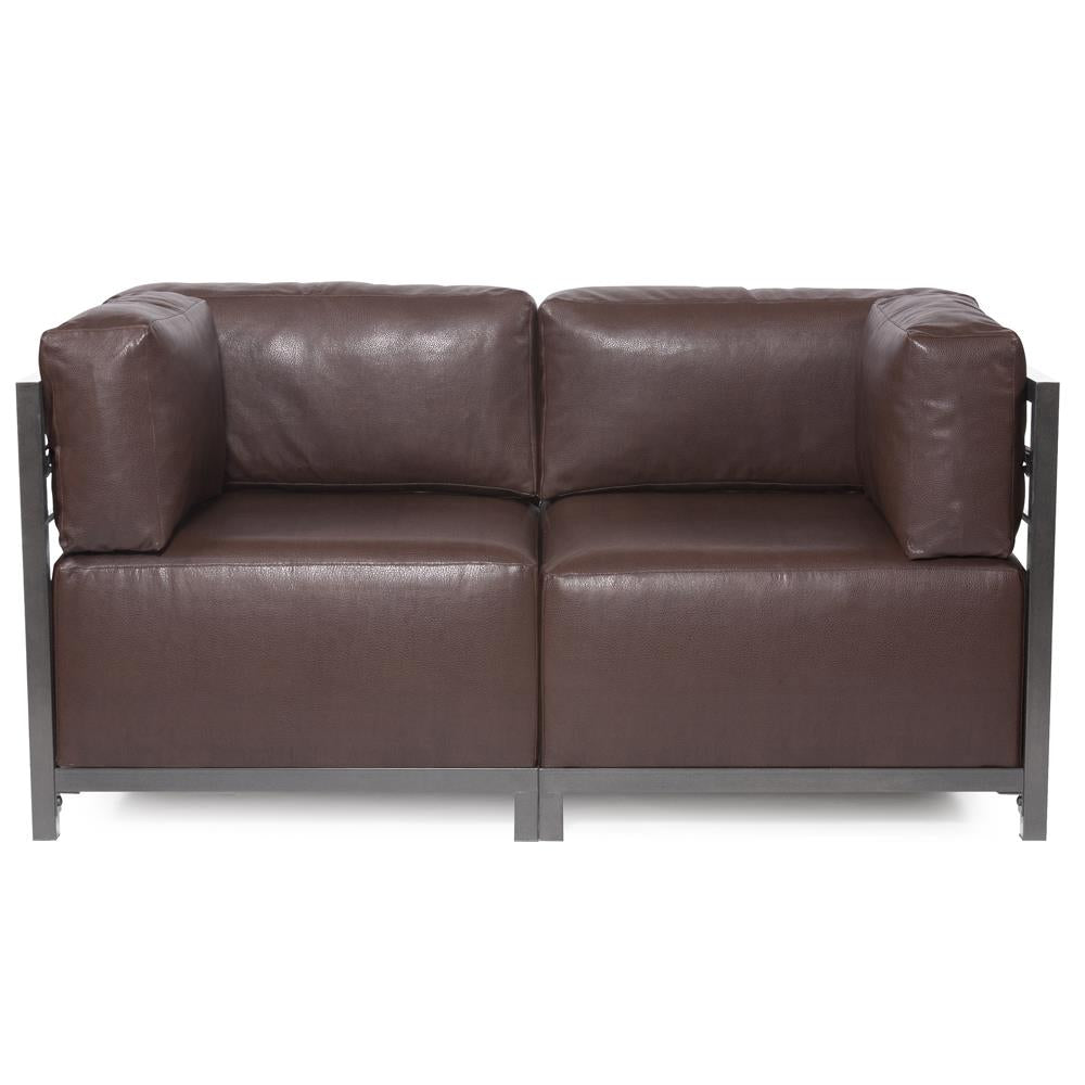 Howard Elliott Collection Axis 2pc Sectional Avanti Pecan Titanium Frame  Howard Elliott Collection   