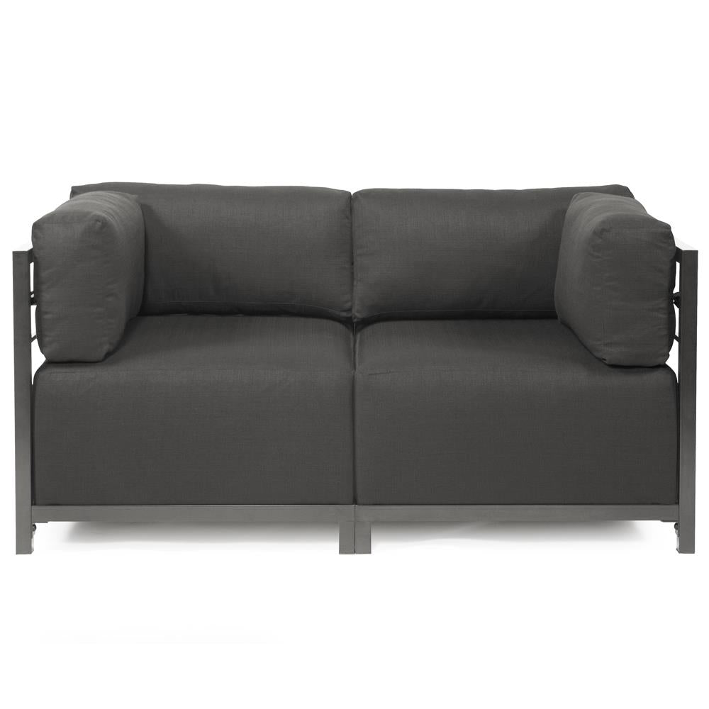 Howard Elliott Collection Axis 2pc Sectional Sterling Charcoal Titanium Frame  Howard Elliott Collection   