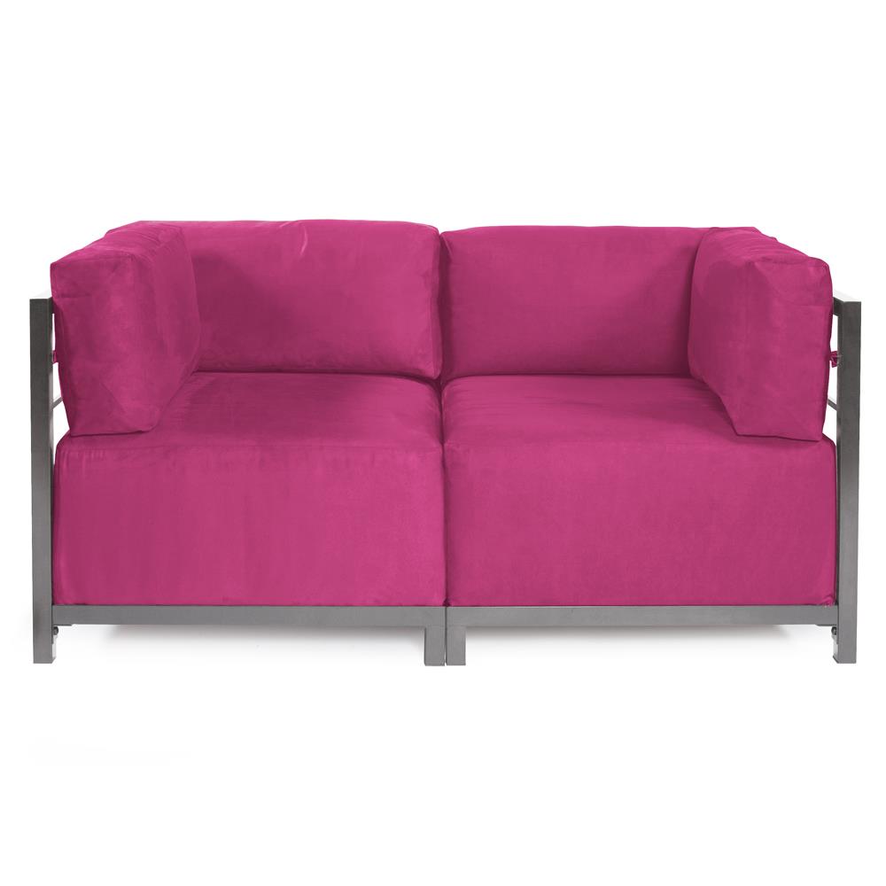 Howard Elliott Collection Axis 2pc Sectional Regency Fuchsia Titanium Frame  Howard Elliott Collection   