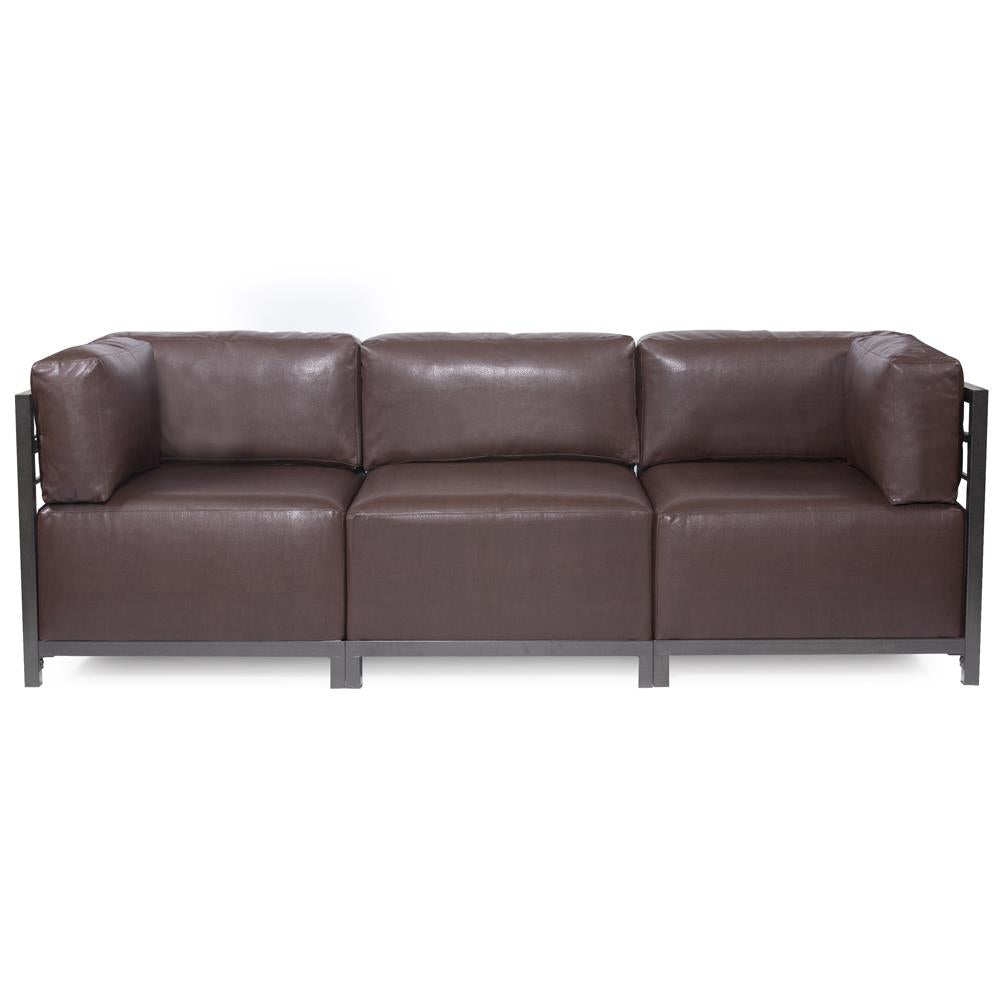 Howard Elliott Collection Axis 3pc Sectional Avanti Pecan Titanium Frame  Howard Elliott Collection   