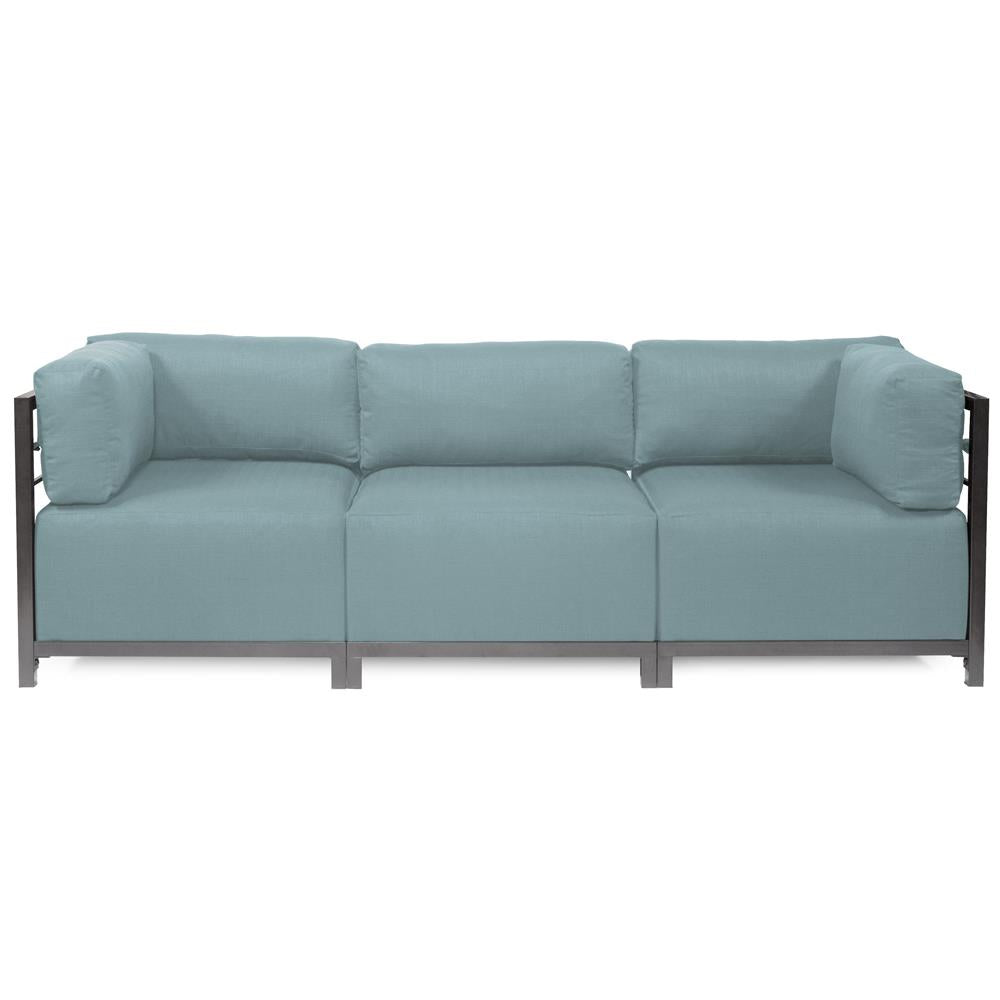 Howard Elliott Collection Axis 3pc Sectional Sterling Breeze Titanium Frame  Howard Elliott Collection   