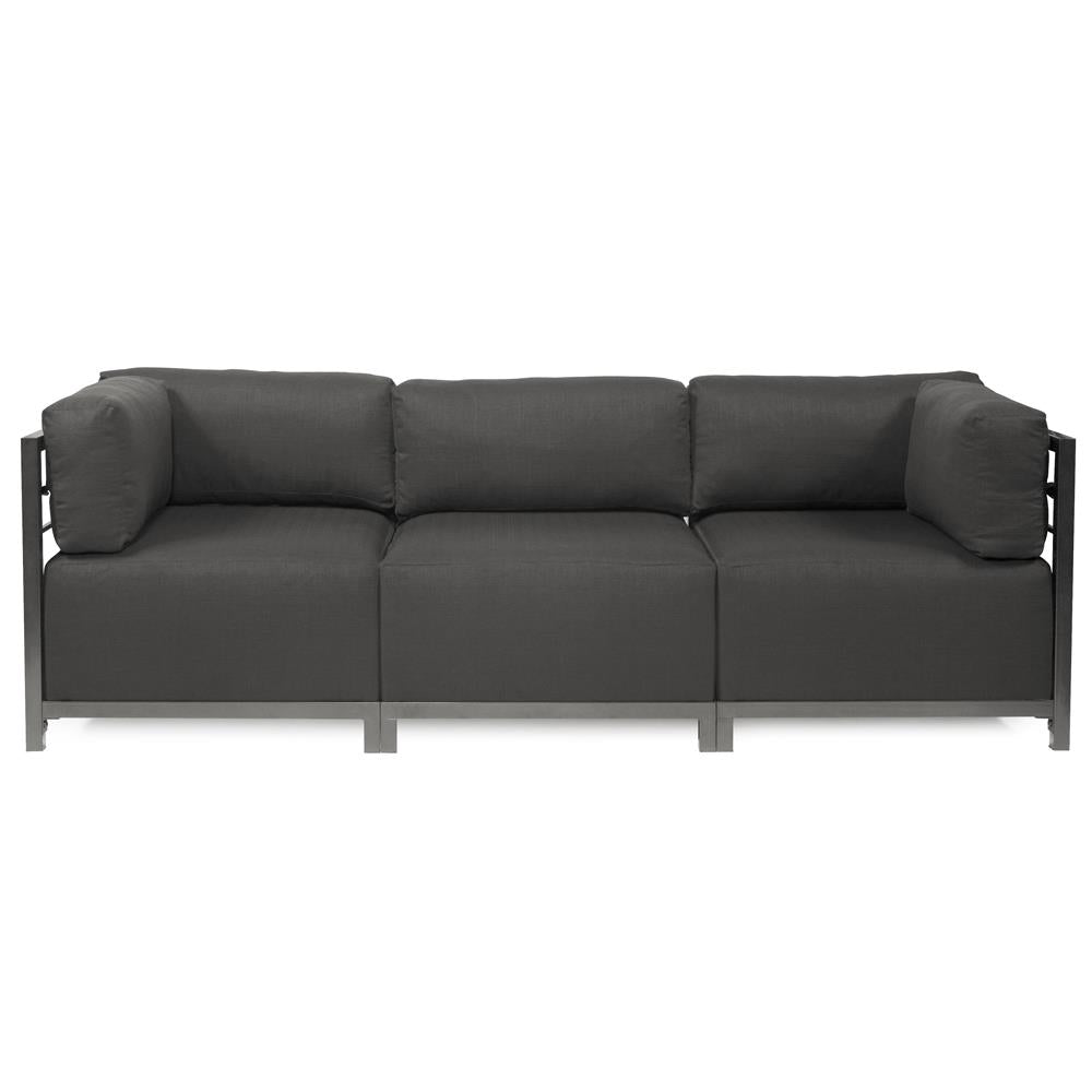 Howard Elliott Collection Axis 3pc Sectional Sterling Charcoal Titanium Frame  Howard Elliott Collection   