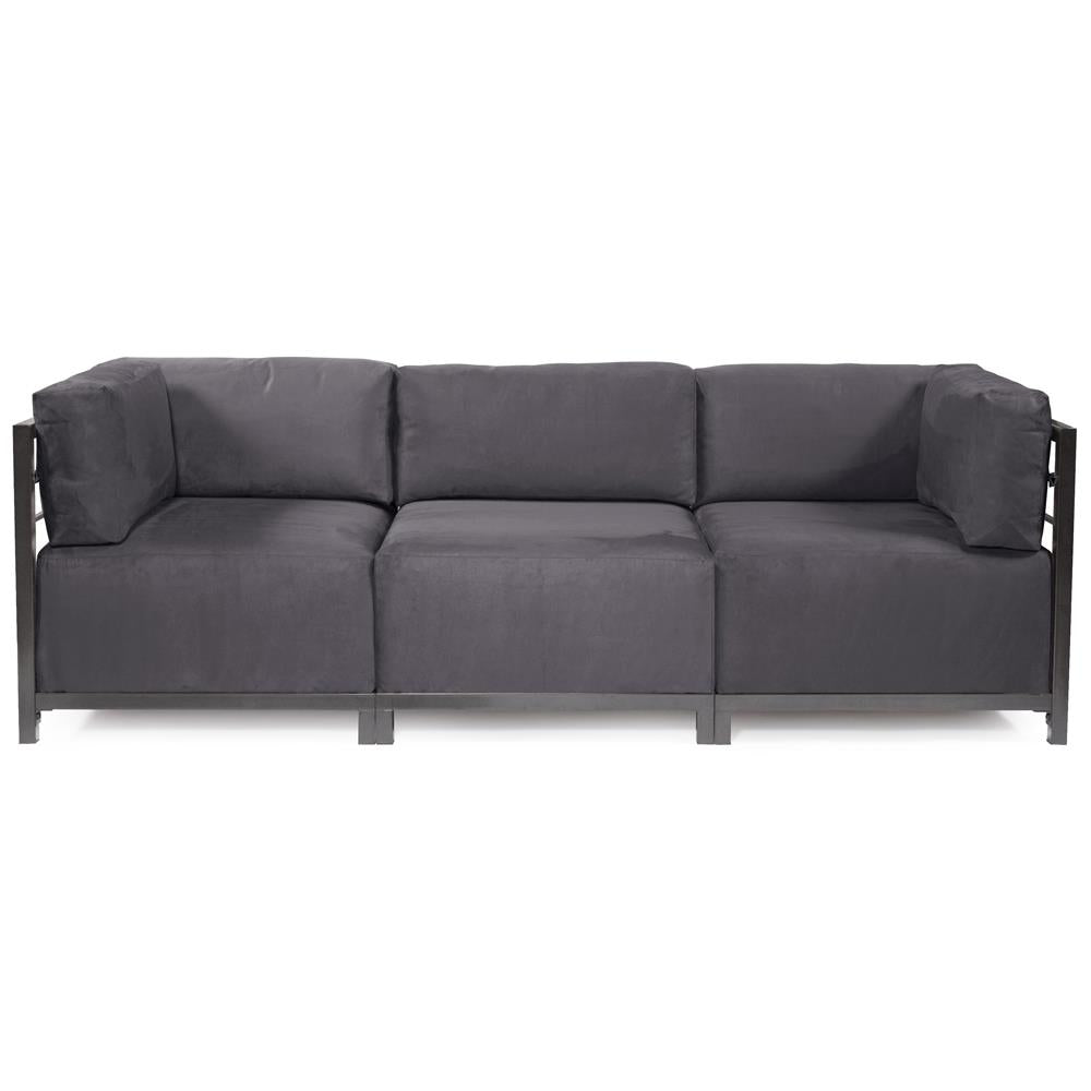 Howard Elliott Collection Axis 3pc Sectional Regency Gray Titanium Frame  Howard Elliott Collection   