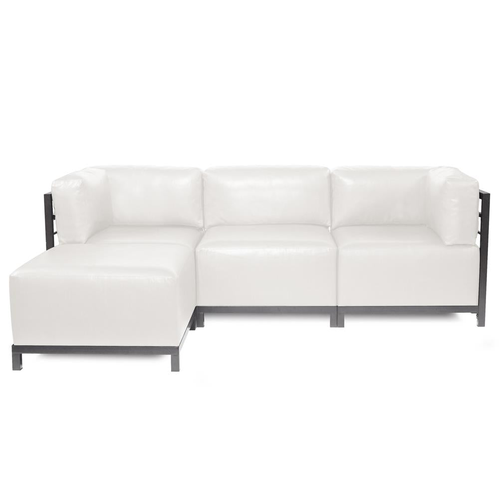 Howard Elliott Collection Axis 4pc Sectional Avanti White Titanium Frame  Howard Elliott Collection   