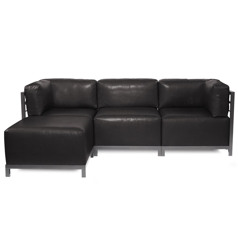 Howard Elliott Collection Axis 4pc Sectional Avanti Black Titanium Frame  Howard Elliott Collection   