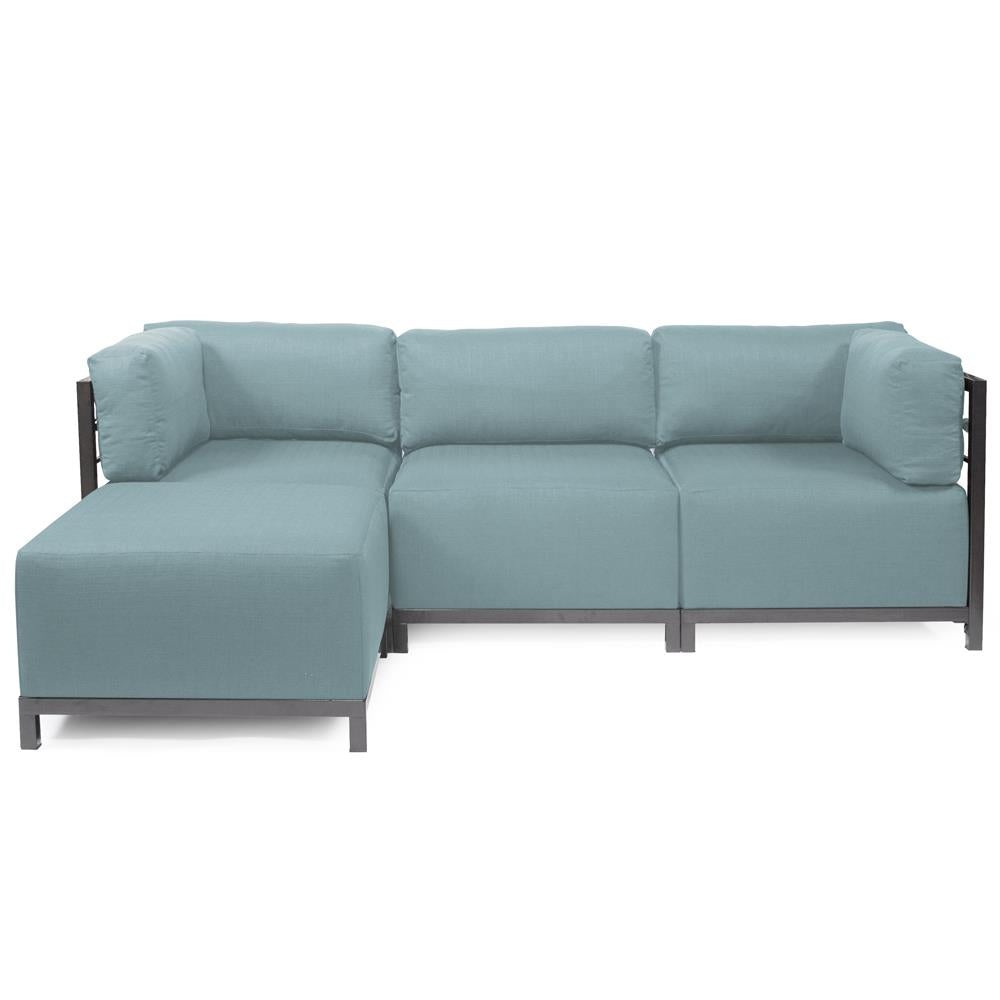 Howard Elliott Collection Axis 4pc Sectional Sterling Breeze Titanium Frame  Howard Elliott Collection   