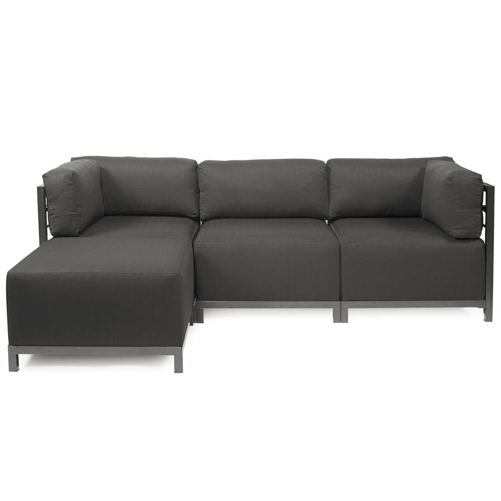 Howard Elliott Collection Axis 4pc Sectional Sterling Charcoal Titanium Frame  Howard Elliott Collection   