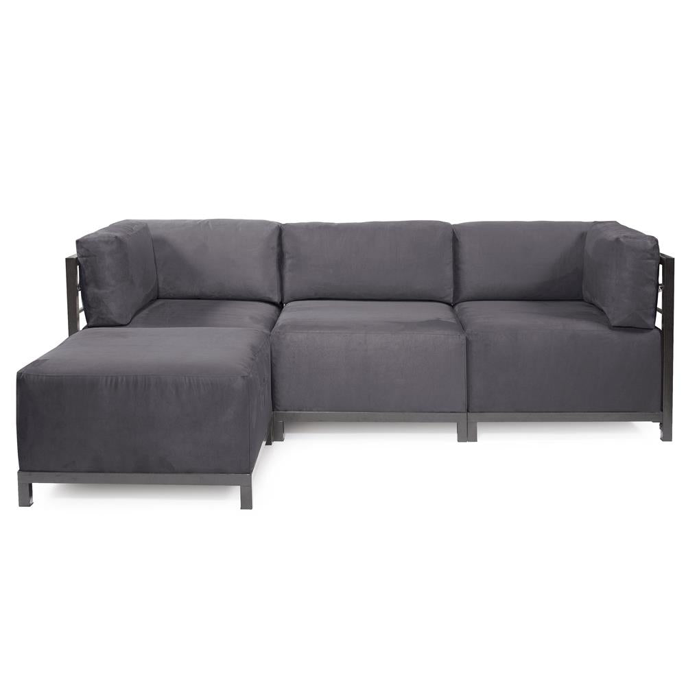 Howard Elliott Collection Axis 4pc Sectional Regency Gray Titanium Frame  Howard Elliott Collection   