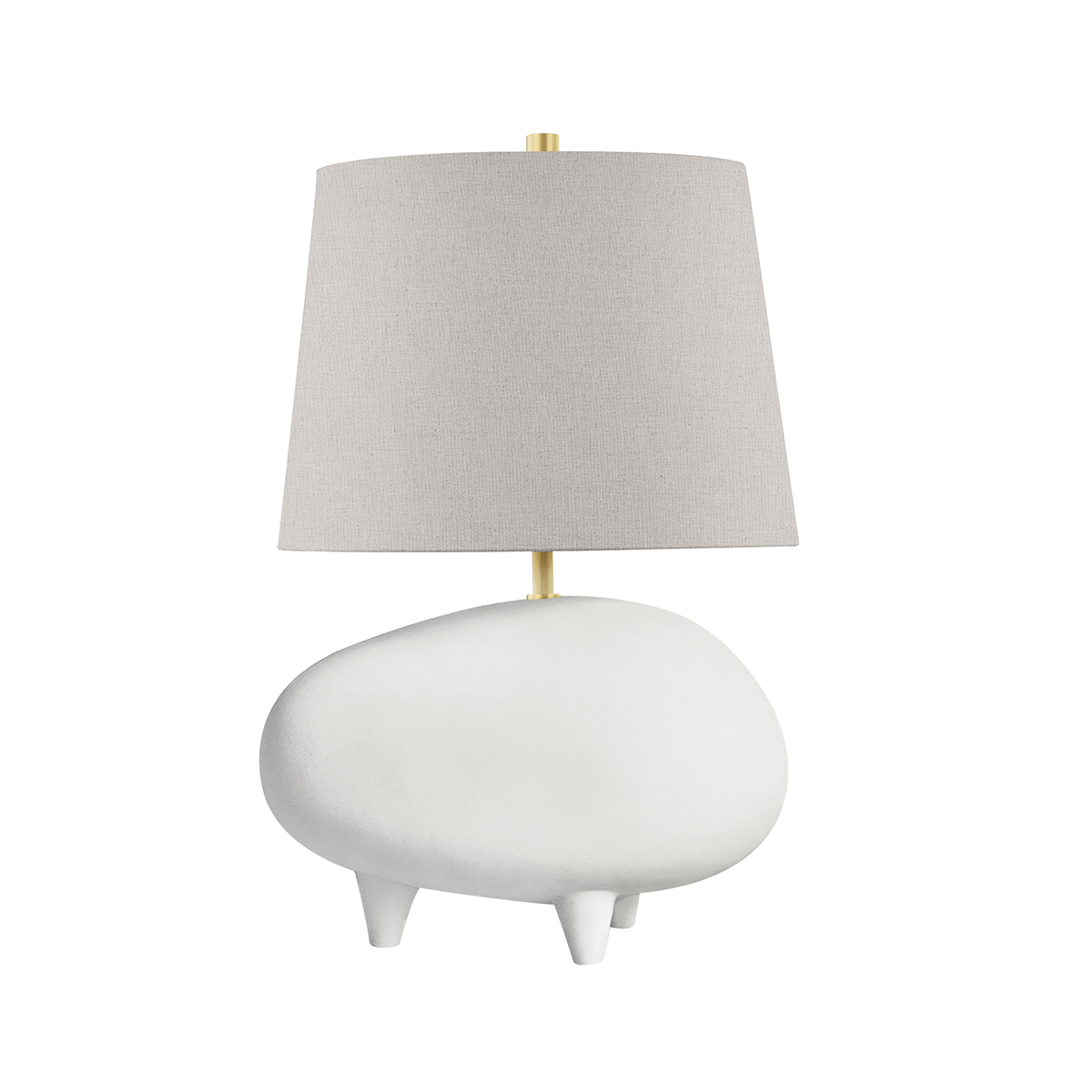 Hudson Valley Lighting Tiptoe Table Lamp Lamp Hudson Valley Lighting Aged Brass/Matte White  