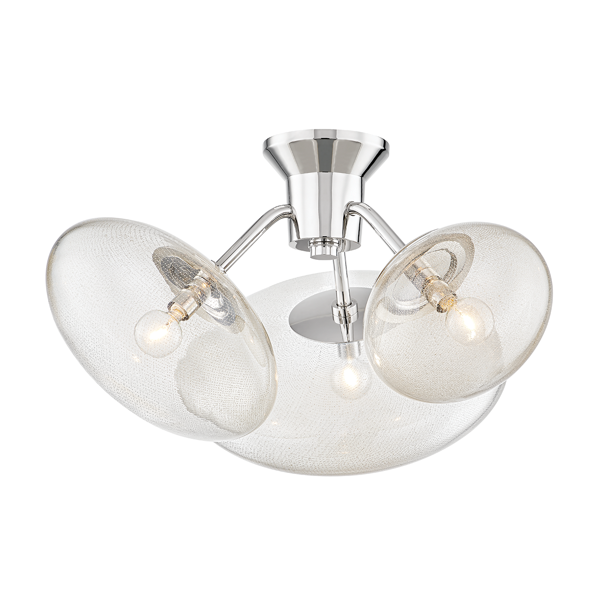 Hudson Valley Lighting Opera Semi Flush Semi Flush Hudson Valley Lighting Polished Nickel  