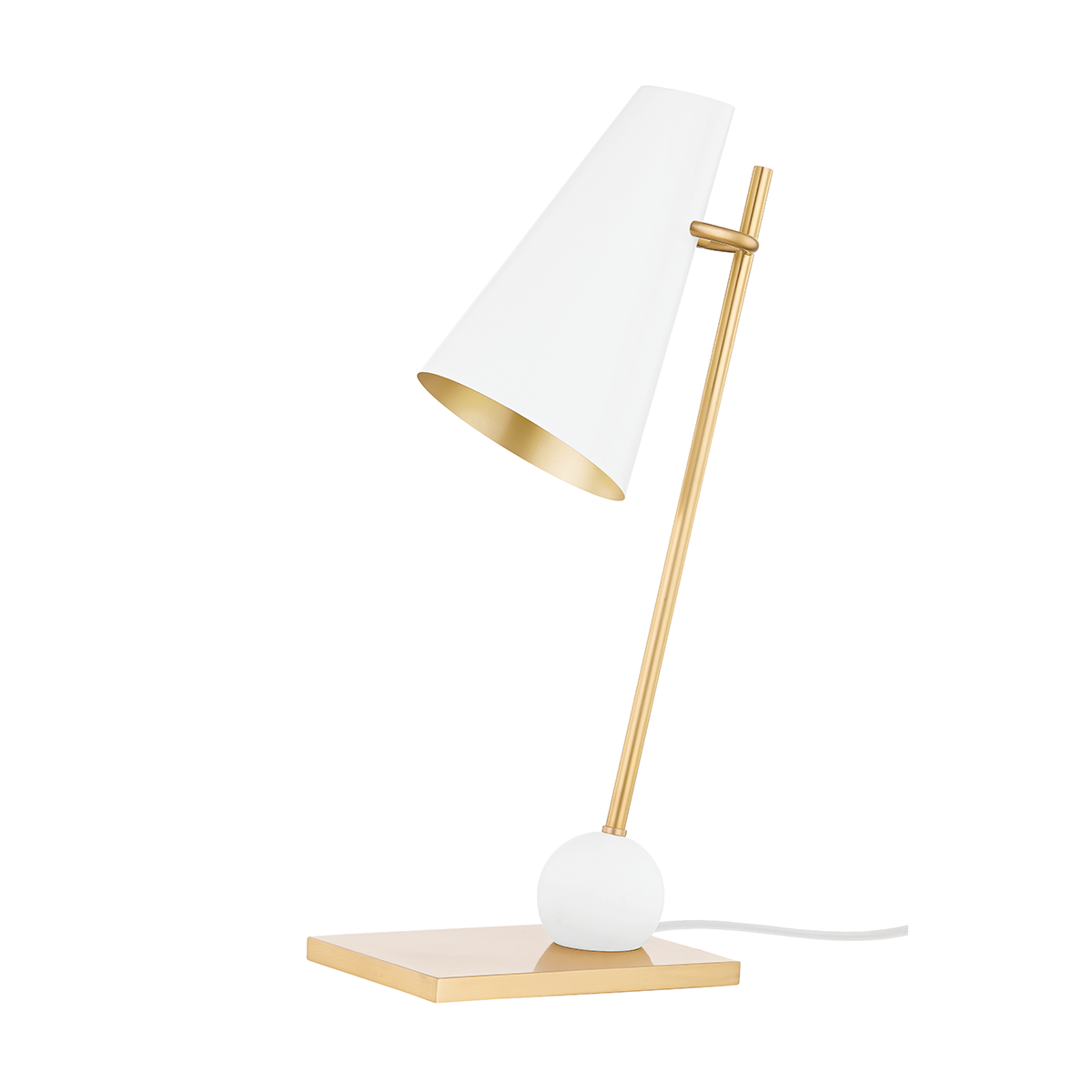 Hudson Valley Lighting Piton Table Lamp Lamp Hudson Valley Lighting AGED BRASS/SOFT WHITE  