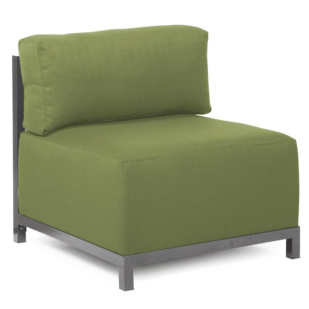 Howard Elliott Collection Axis Chair Seascape Moss Titanium Frame Outdoor Living Howard Elliott Collection   