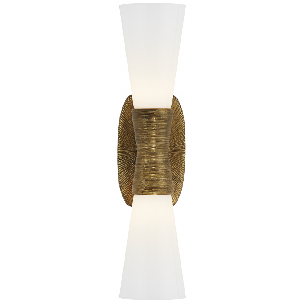 Visual Comfort & Co. Utopia Small Double Bath Sconce Wall Lights Visual Comfort & Co.   