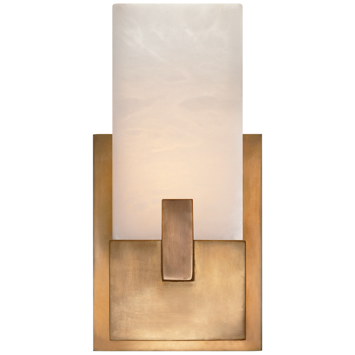 Visual Comfort & Co. Covet Short Clip Bath Sconce Vanity Lights Visual Comfort & Co. Antique-Burnished Brass  