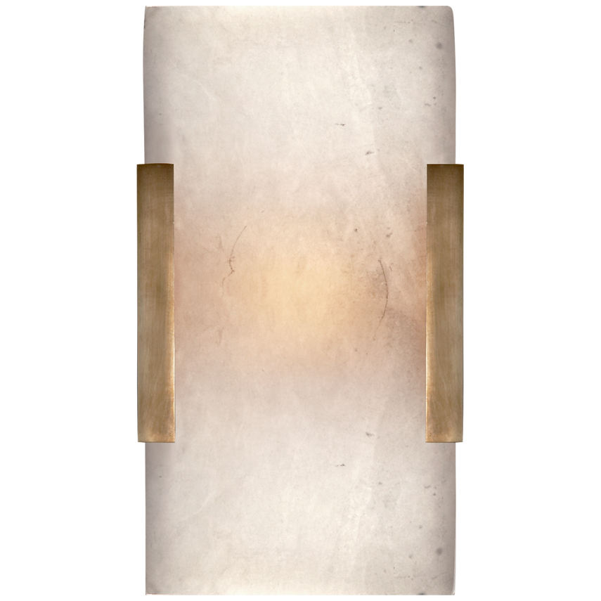 Visual Comfort & Co. Covet Wide Clip Bath Sconce Wall Lights Visual Comfort & Co. Antique-Burnished Brass  