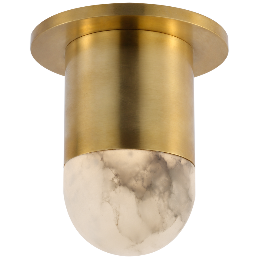 Visual Comfort & Co. Melange Mini Monopoint Flush Mount Ceiling Lights Visual Comfort & Co. Antique-Burnished Brass  