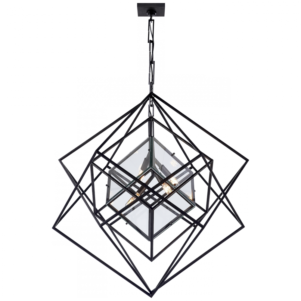 Visual Comfort Cubist Medium Chandelier Pendants Visual Comfort & Co.   