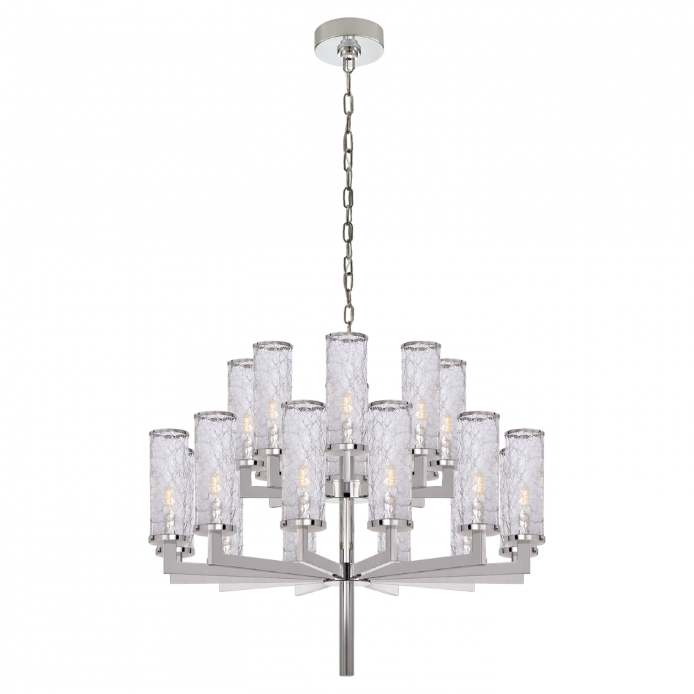 Visual Comfort Liaison Double Tier Chandelier Chandeliers Visual Comfort & Co.   