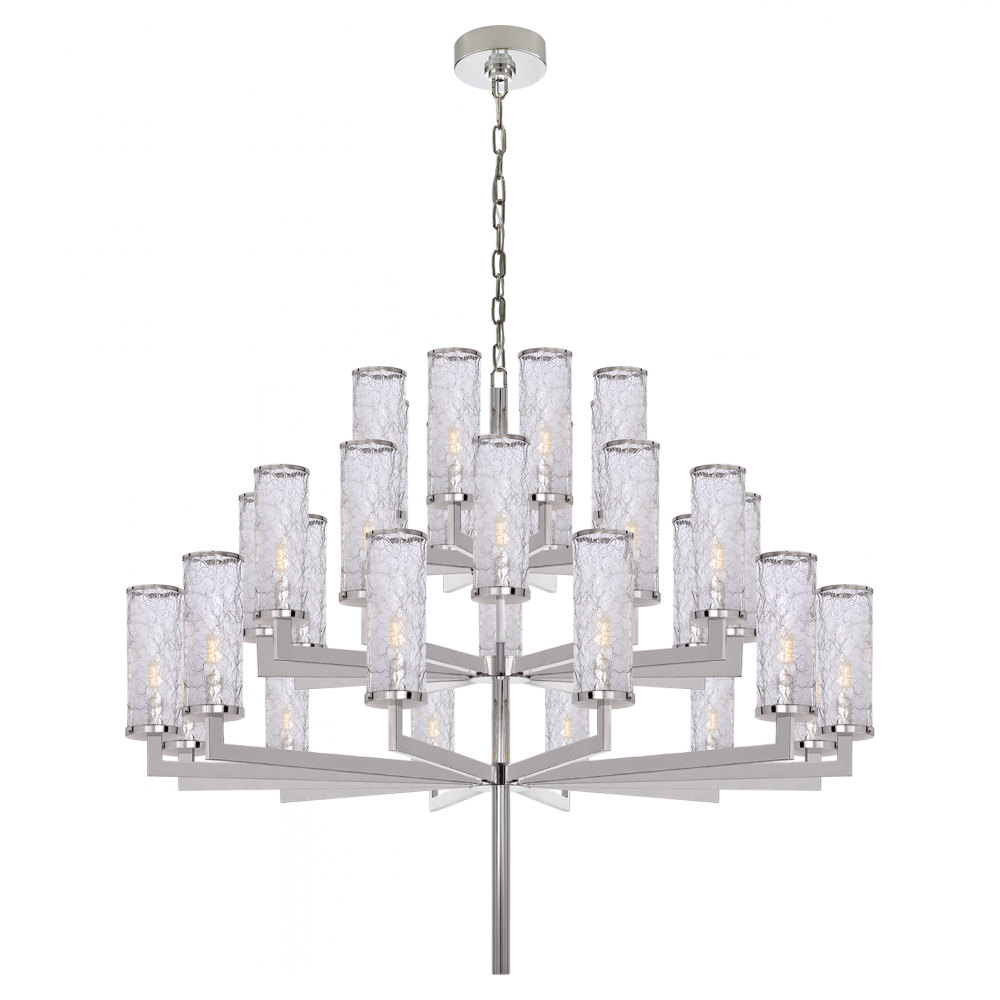 Visual Comfort Liaison Triple Tier Chandelier Chandeliers Visual Comfort & Co.   