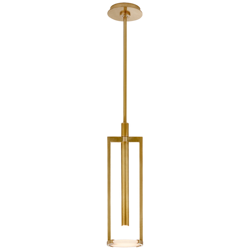 Visual Comfort & Co. Melange Small Floating Disc Pendant Ceiling Lights Visual Comfort & Co. Antique-Burnished Brass  