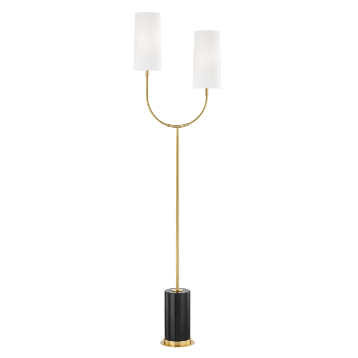 Hudson Valley Lighting Vesper Floor Lamp Table Lamps Hudson Valley Lighting Aged Brass  