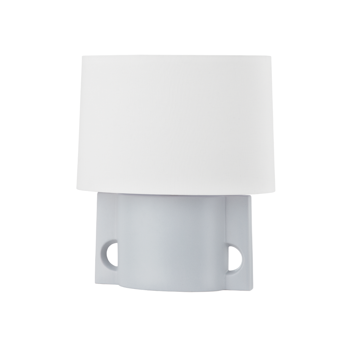 Hudson Valley Lighting Surrey Table Lamp Table Lamps Hudson Valley Lighting AGED BRASS/CERAMIC MATTE GREY BLUE  