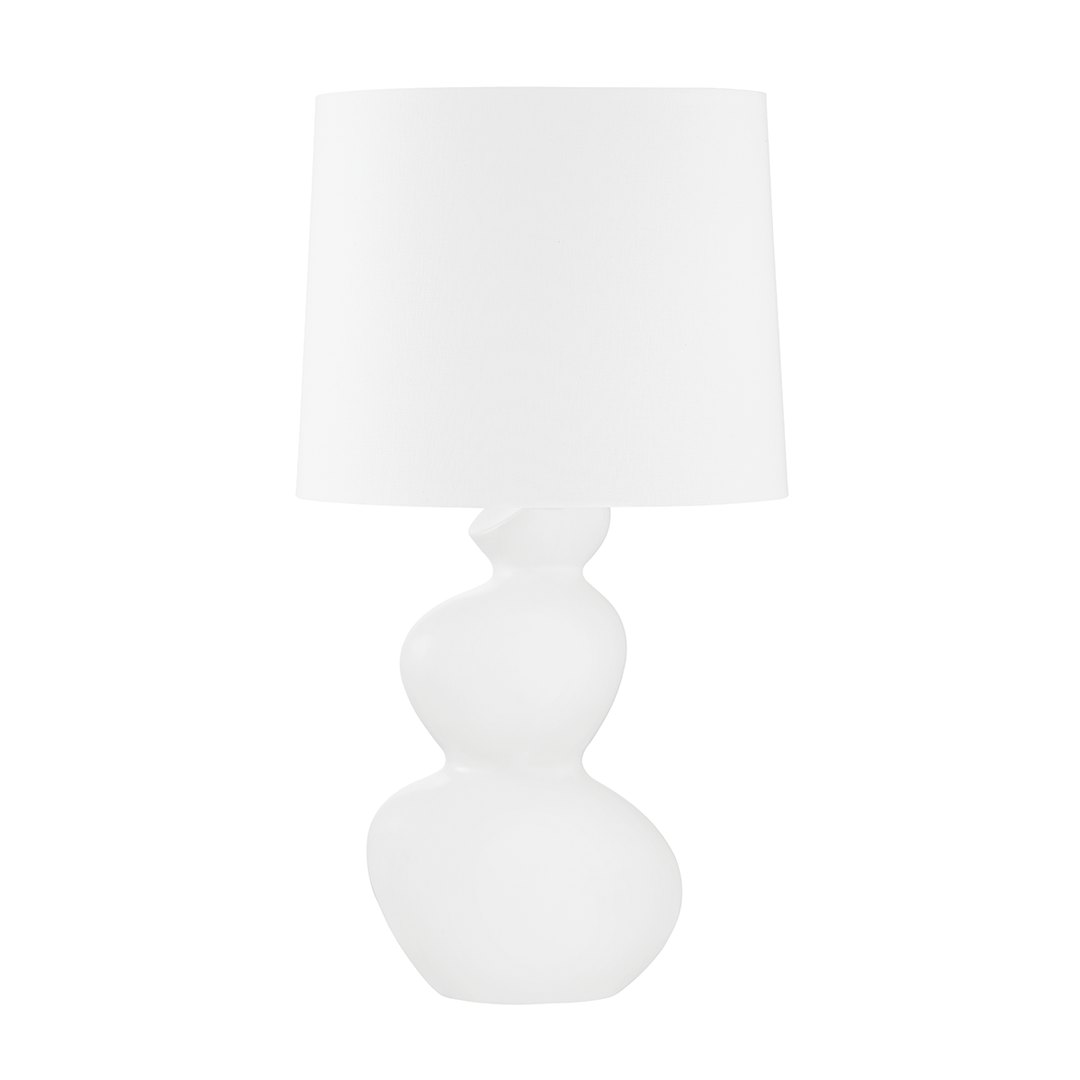 Hudson Valley Lighting Kingsley Table Lamp Table Lamps Hudson Valley Lighting AGED BRASS/CERAMIC SATIN WHITE  