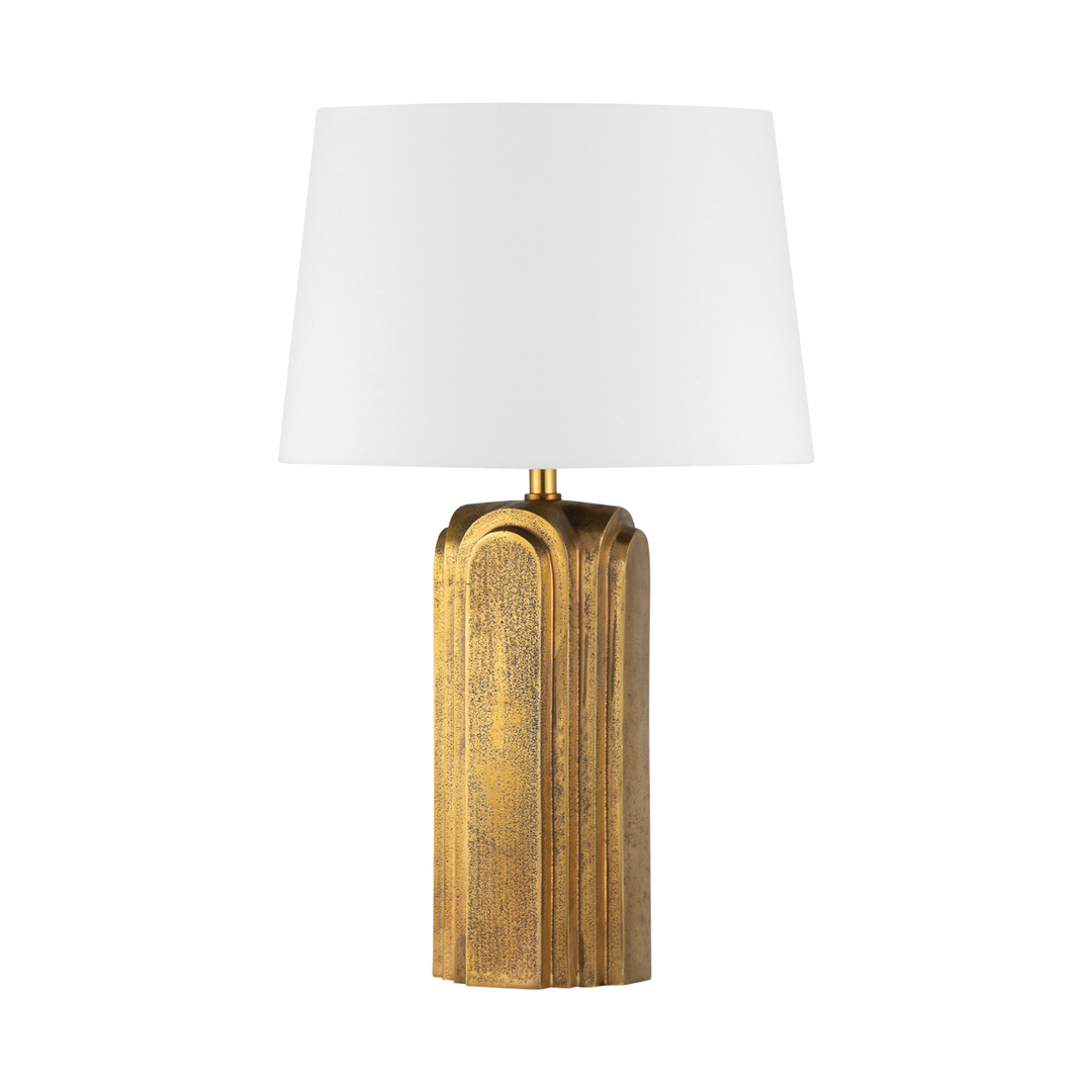 Hudson Valley Lighting BERGMAN Table Lamp Table Lamps Hudson Valley Lighting Aged Brass  