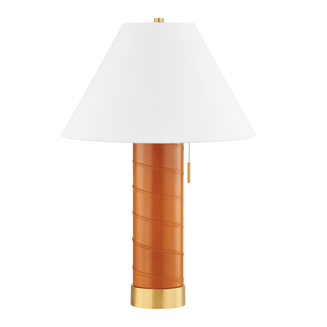 Hudson Valley Lighting NORWALK Table Lamp Table Lamps Hudson Valley Lighting Aged Brass  