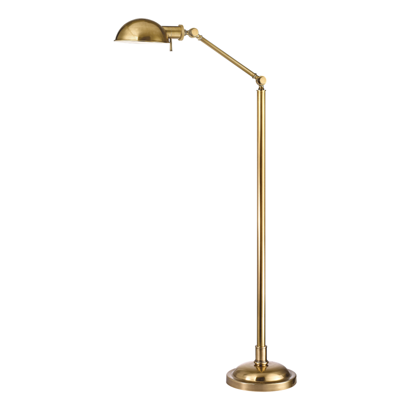 Hudson Valley Lighting Girard Floor Lamp Table Lamps Hudson Valley Lighting Vintage Brass  