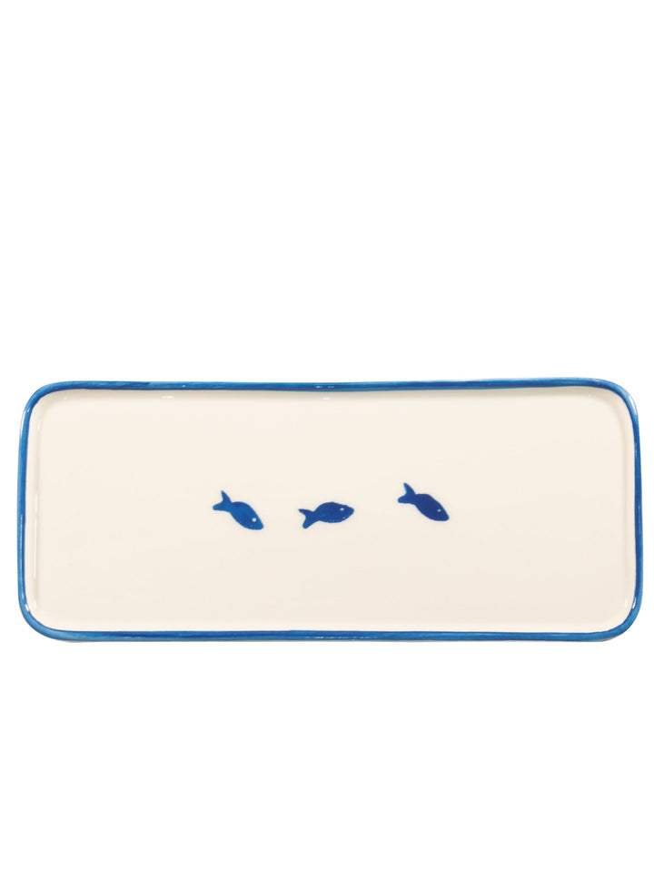 Zafferano America Lido Rectangular Plate (Set of 4) Glassware citylgs.store Fish  