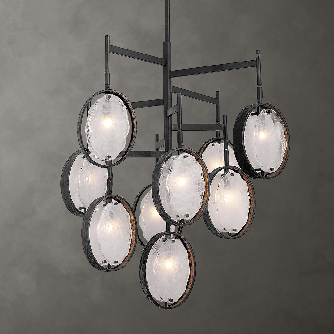 Uttermost Maxin Dark Bronze 9 Light Chandelier