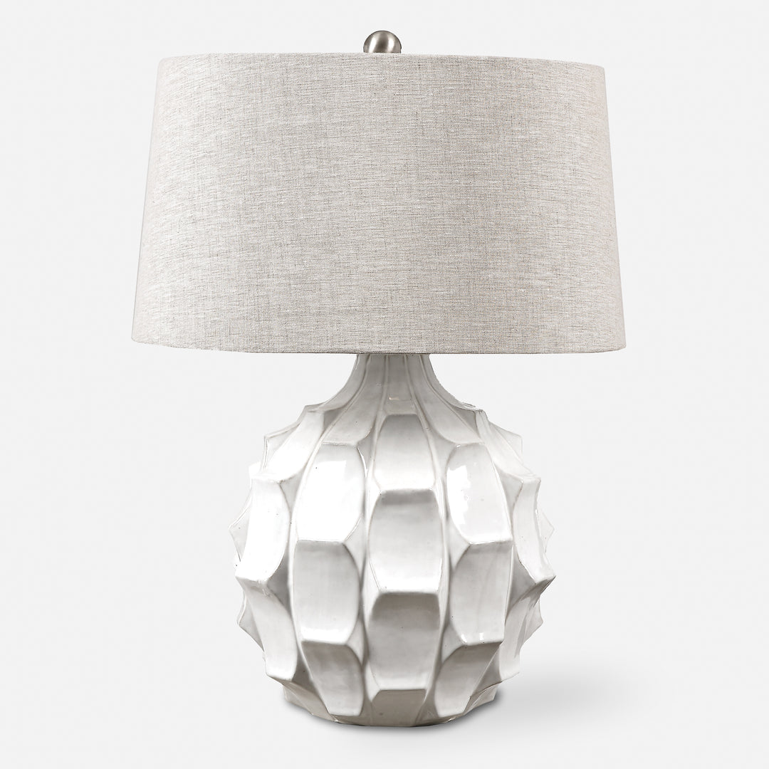 Uttermost Guerina Scalloped White Lamps