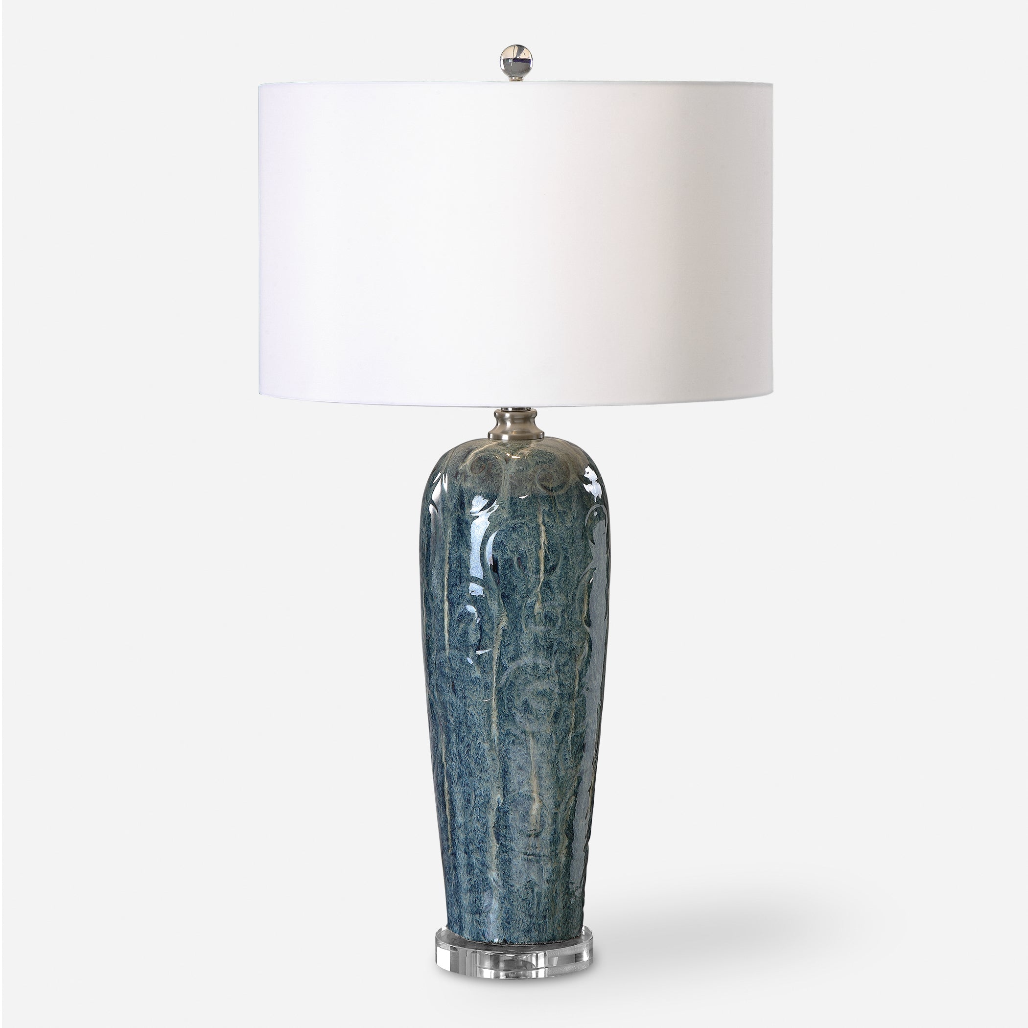 Uttermost Maira Blue Ceramic Table Lamp Blue Ceramic Table Lamp Uttermost   