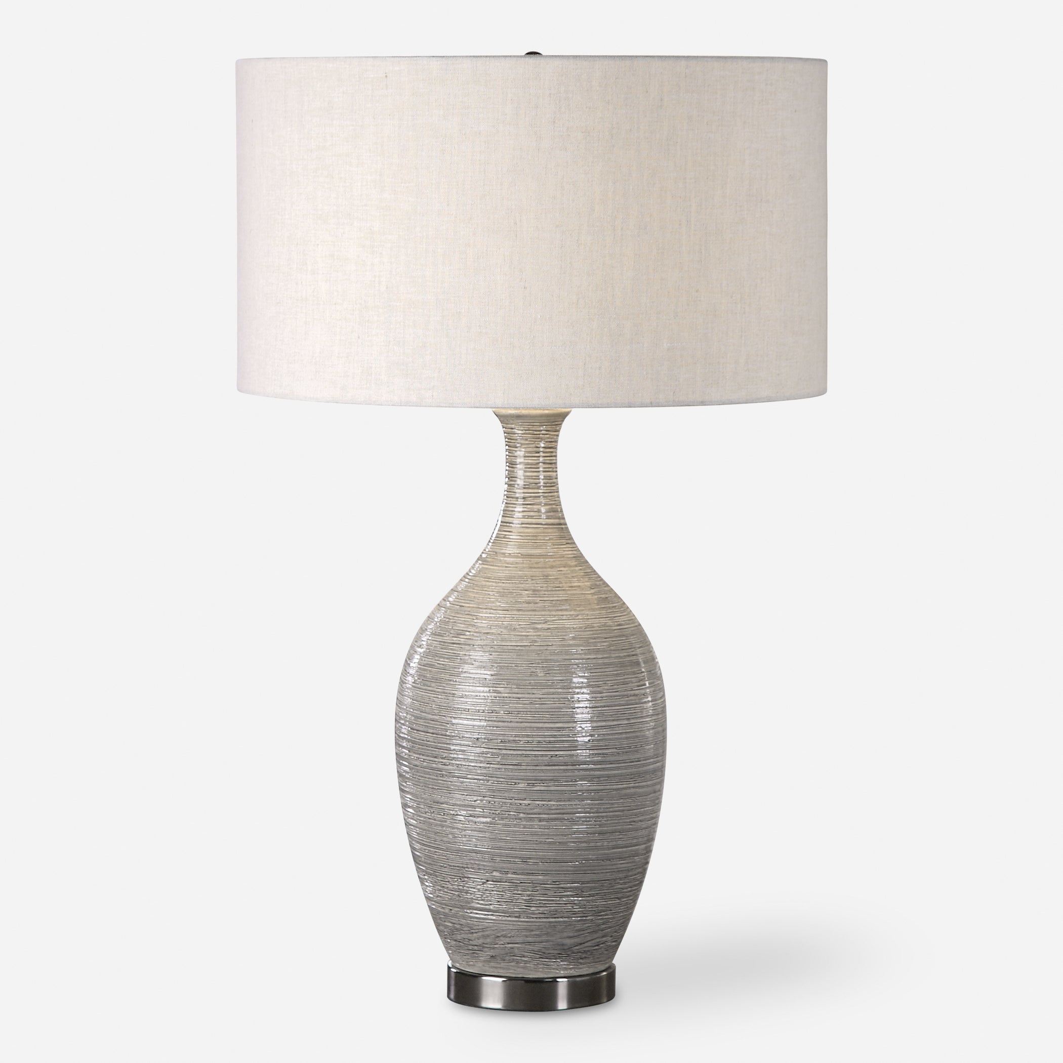 Uttermost Dinah  Gray Textured Table Lamp Gray Textured Table Lamp Uttermost   