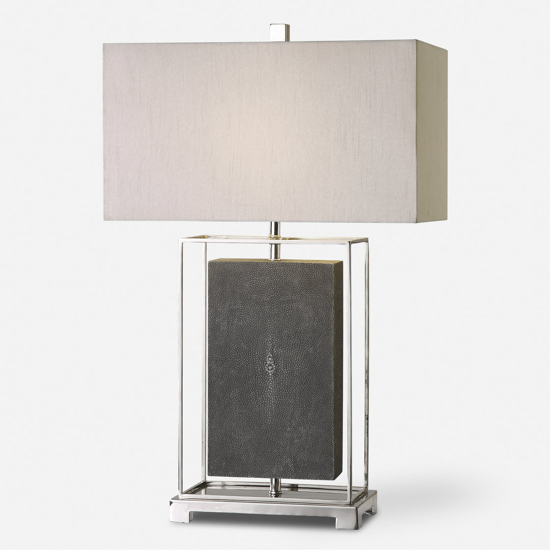 Uttermost Sakana Gray Textured Table Lamp