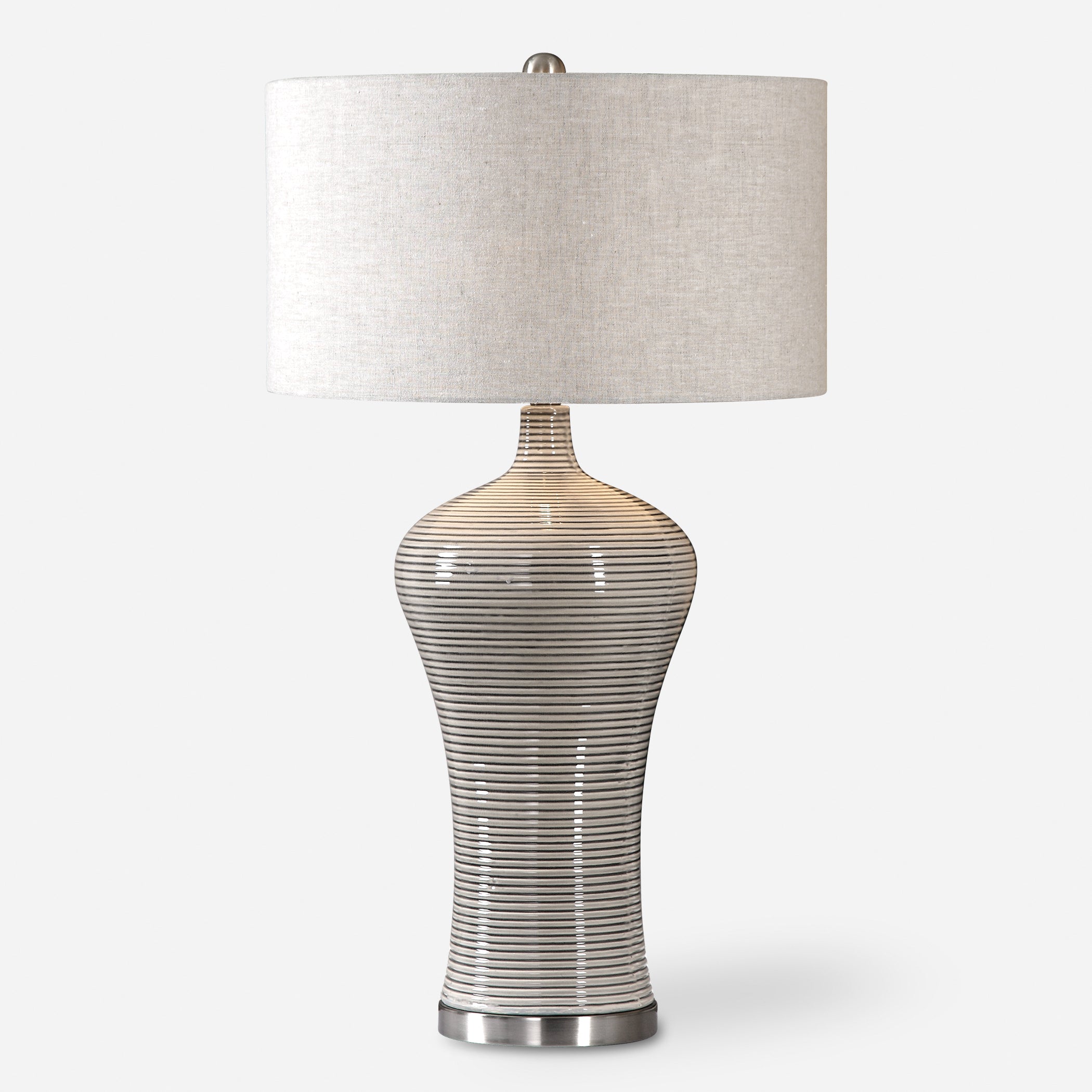 Uttermost Dubrava Light Gray Table Lamp Light Gray Table Lamp Uttermost   