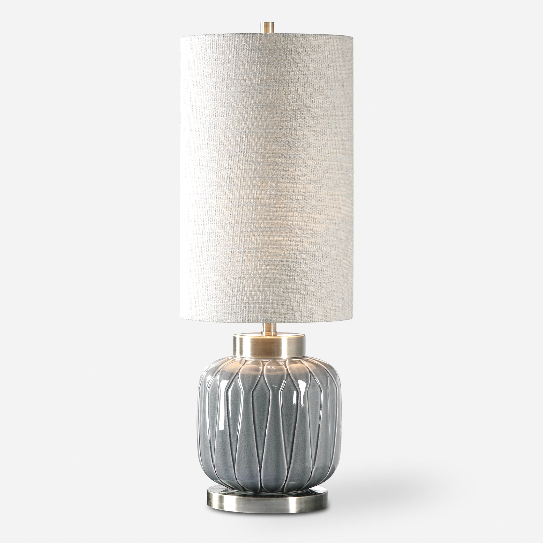 Uttermost Zahlia Aged Gray Ceramic Lamps