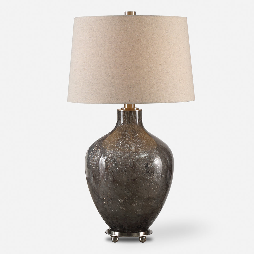 Uttermost Adria Gray Glass Lamp Table Lamps Uttermost   